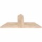 Ekena Millwork Portland Smooth Timber Gable Bracket, Douglas Fir, 36"W x 16"H x 1 1/2"D x 5 1/2"F, 11/12 Pitch GBW036X16X0206POR00SDF - alternate 3